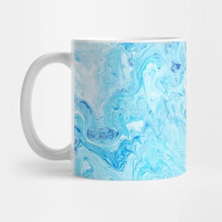 Blue Acrylic Painting Mug